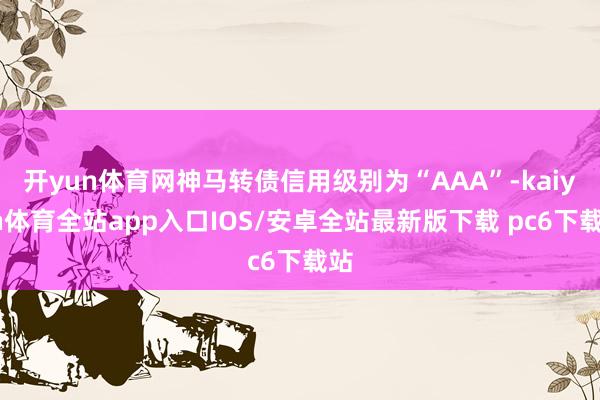 开yun体育网神马转债信用级别为“AAA”-kaiyun体育全站app入口IOS/安卓全站最新版下载 pc6下载站