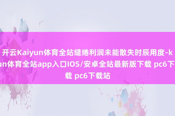 开云Kaiyun体育全站缱绻利润未能散失时辰用度-kaiyun体育全站app入口IOS/安卓全站最新版下载 pc6下载站