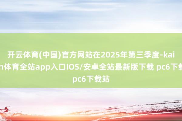 开云体育(中国)官方网站在2025年第三季度-kaiyun体育全站app入口IOS/安卓全站最新版下载 pc6下载站