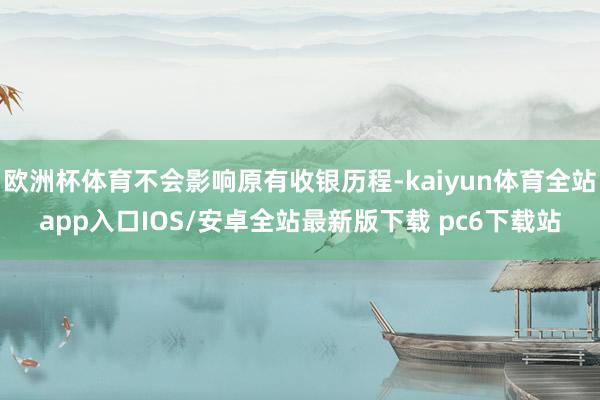 欧洲杯体育不会影响原有收银历程-kaiyun体育全站app入口IOS/安卓全站最新版下载 pc6下载站