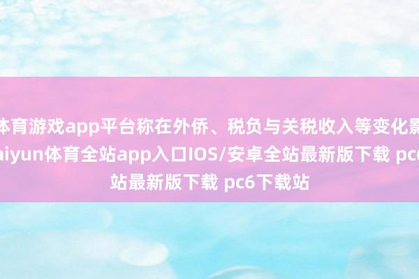 体育游戏app平台称在外侨、税负与关税收入等变化影响下-kaiyun体育全站app入口IOS/安卓全站最新版下载 pc6下载站