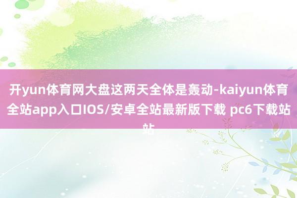 开yun体育网大盘这两天全体是轰动-kaiyun体育全站app入口IOS/安卓全站最新版下载 pc6下载站