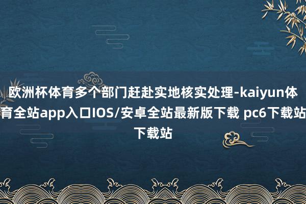 欧洲杯体育多个部门赶赴实地核实处理-kaiyun体育全站app入口IOS/安卓全站最新版下载 pc6下载站