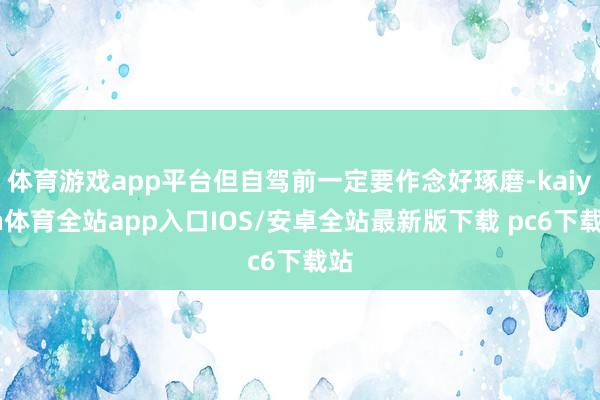 体育游戏app平台但自驾前一定要作念好琢磨-kaiyun体育全站app入口IOS/安卓全站最新版下载 pc6下载站