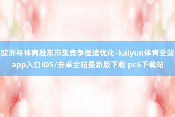 欧洲杯体育股东市集竞争捏续优化-kaiyun体育全站app入口IOS/安卓全站最新版下载 pc6下载站