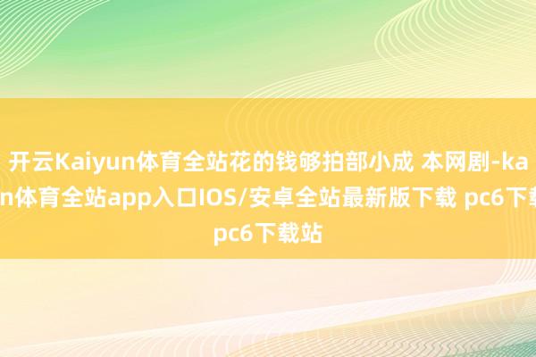 开云Kaiyun体育全站花的钱够拍部小成 本网剧-kaiyun体育全站app入口IOS/安卓全站最新版下载 pc6下载站
