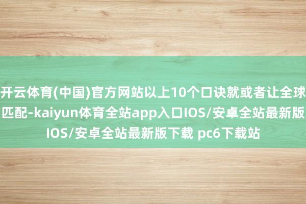 开云体育(中国)官方网站以上10个口诀就或者让全球掌捏量价相关的匹配-kaiyun体育全站app入口IOS/安卓全站最新版下载 pc6下载站
