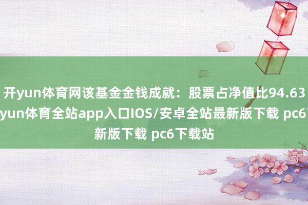 开yun体育网该基金金钱成就：股票占净值比94.63%-kaiyun体育全站app入口IOS/安卓全站最新版下载 pc6下载站